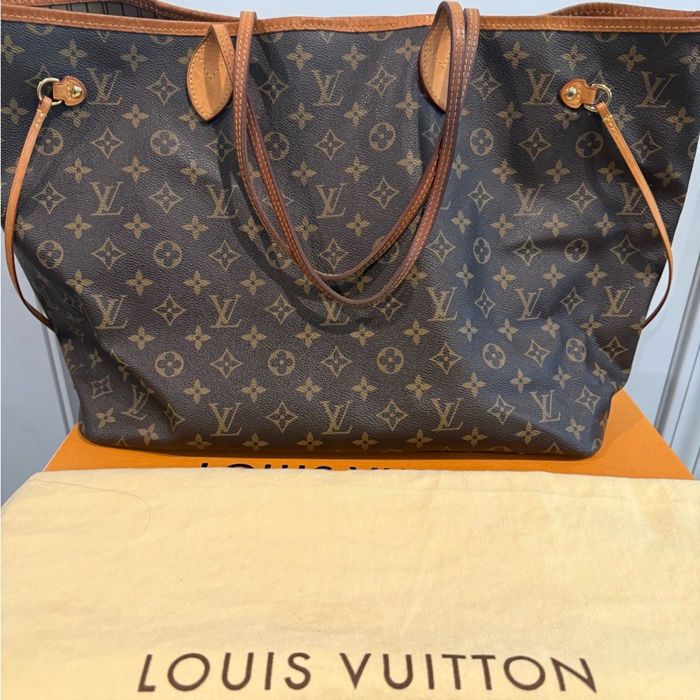 Louis Vuitton Brown Monogram Neverfull GM